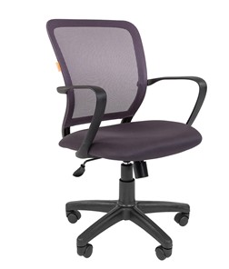Кресло компьютерное CHAIRMAN 698 black TW, ткань, цвет серый в Элисте
