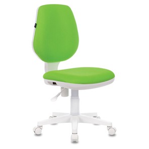 Офисное кресло Brabix Fancy MG-201W (без подлокотников, пластик белый, салатовое) в Элисте