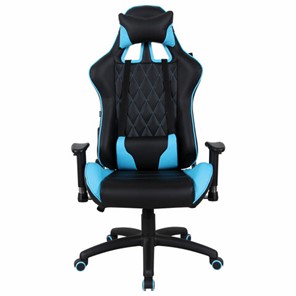 Компьютерное кресло Brabix GT Master GM-110 (две подушки, экокожа, черное/голубое) в Элисте