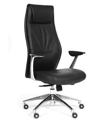 Компьютерное кресло CHAIRMAN Vista Экокожа премиум черная в Элисте - изображение