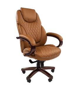 Кресло компьютерное CHAIRMAN 406, коричневый в Элисте