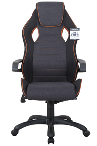Офисное кресло Brabix Techno Pro GM-003 (ткань, черное/серое, вставки оранжевые) в Элисте