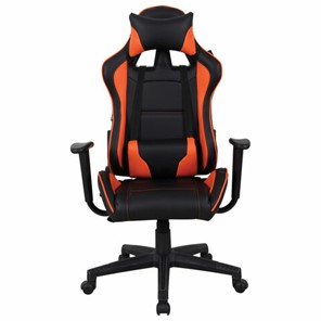 Офисное кресло Brabix GT Racer GM-100 (две подушки, экокожа, черное/оранжевое) в Элисте