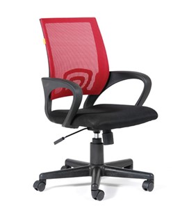 Кресло компьютерное CHAIRMAN 696 black Сетчатый акрил DW69 красный в Элисте
