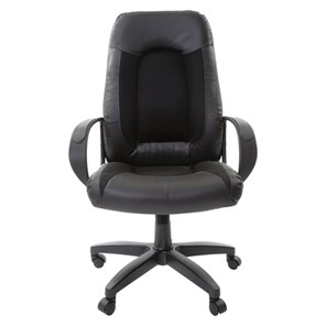 Кресло компьютерное Brabix Strike EX-525 (экокожа черная, ткань черная, TW) в Элисте