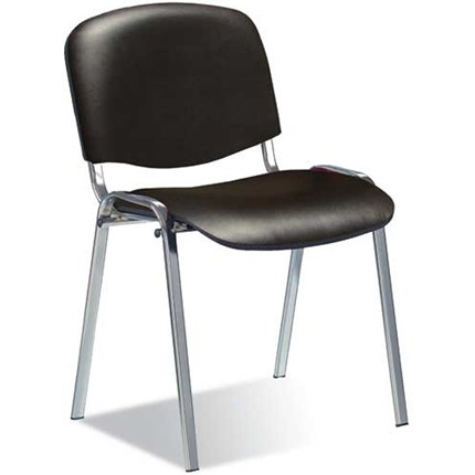 Офисный стул Iso Chrome кож.зам  PU-01 черный в Элисте - изображение