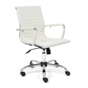 Кресло компьютерное URBAN-LOW кож/зам, белый, арт.14454 в Элисте