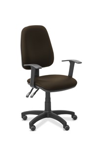 Офисное кресло Эльза Т, экокожа премиум / коричневая CN1116 в Элисте