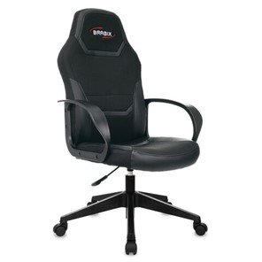 Компьютерное кресло BRABIX "Alpha GM-018", ткань/экокожа, черное, 532636, GM-018_532636 в Элисте