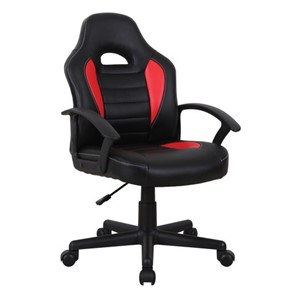 Кресло компьютерное BRABIX "Spark GM-201", экокожа, черное/красное, 532503 в Элисте
