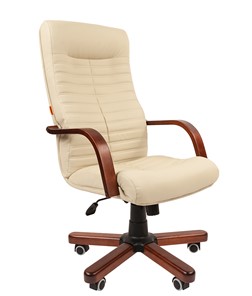 Офисное кресло CHAIRMAN 480 WD, экокожа, цвет бежевый в Элисте