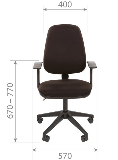 Офисное кресло CHAIRMAN 661 Ткань стандарт 15-13 серая в Элисте - изображение 3