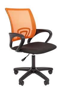 Кресло офисное CHAIRMAN 696 black LT, оранжевый в Элисте