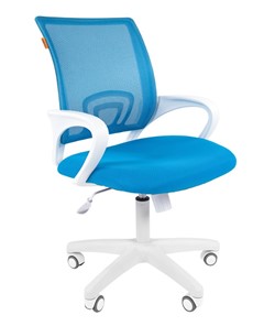 Офисное кресло CHAIRMAN 696 white, tw12-tw04 голубой в Элисте