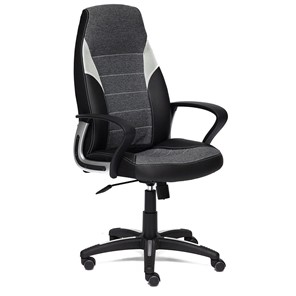 Офисное кресло INTER кож/зам/ткань, черный/серый/серый, 36-6/207/14 арт.12017 в Элисте