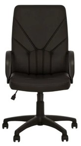 Офисное кресло MANAGER (PL64) экокожа ECO-30, черная в Элисте