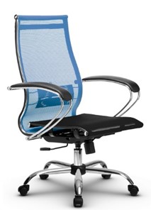 Офисное кресло МЕТТА B 2m 9/K131, Основание 17833  голубой/черный в Элисте
