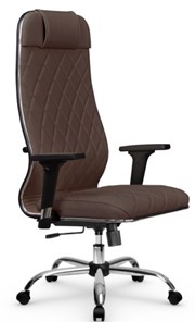 Кресло офисное Мetta L 1m 40M/2D Infinity Easy Clean (MPES) топган, нижняя часть 17833 темно-коричневый в Элисте