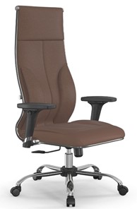 Офисное кресло Мetta L 1m 46/2D Infinity Easy Clean (MPES) топган, нижняя часть 17833 светло-коричневый в Элисте