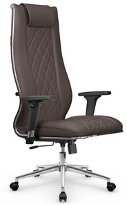 Офисное кресло МЕТТА L 1m 50M/2D Infinity Easy Clean топган, нижняя часть 17852 темно-коричневый в Элисте