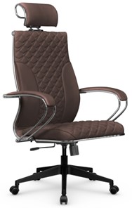 Кресло офисное Metta L 2c 44C/K116 Infinity Easy Clean топган, нижняя часть 17832 темно-коричневый в Элисте