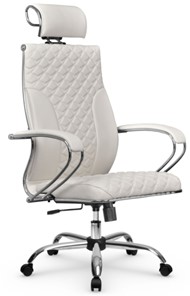 Кресло офисное Metta L 2c 44C/K116 Infinity Easy Clean топган, нижняя часть 17833 белый в Элисте