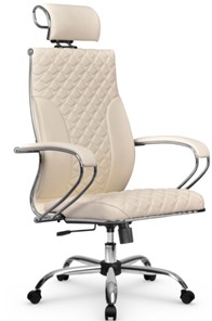 Кресло офисное Metta L 2c 44C/K116 Infinity Easy Clean топган, нижняя часть 17833 молочный в Элисте