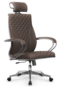 Кресло офисное Metta L 2c 44C/K116 Infinity Easy Clean топган, нижняя часть 17834 светло-коричневый в Элисте