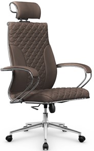 Кресло офисное Metta L 2c 44C/K116 Infinity Easy Clean топган OMS, нижняя часть 17853 светло-коричневый в Элисте