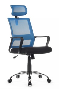 Кресло компьютерное RCH 1029HB, черный/синий в Элисте