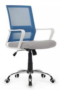 Кресло компьютерное Riva RCH 1029MW, серый/синий в Элисте