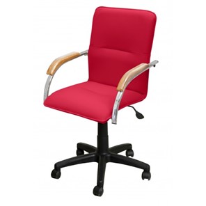 Офисное кресло Самба-лифт СРП-034 Люкс красный/бук в Элисте