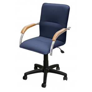 Офисное кресло Самба-лифт СРП-034 Люкс синий/бук в Элисте