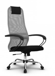 Офисное кресло SU-BK130-8 CH серый/черный в Элисте