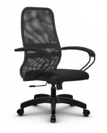 Кресло SU-CK130-8 PL темно-серый/черный в Элисте