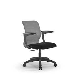 Компьютерное кресло SU-M-4/подл.160/осн.005 светло-серый/черный в Элисте