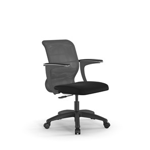 Компьютерное кресло SU-M-4/подл.160/осн.005 темно-серый/черный в Элисте