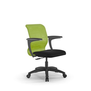 Компьютерное кресло SU-M-4/подл.160/осн.005 зеленый/черный в Элисте