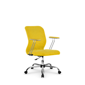 Кресло офисное SU-Mr-4/подл.078/осн.006 желтый в Элисте