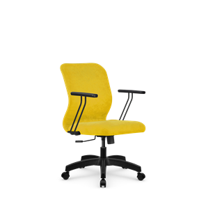 Кресло компьютерное SU-Mr-4/подл.109/осн.001 желтый в Элисте