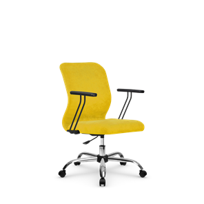 Кресло компьютерное SU-Mr-4/подл.109/осн.006 желтый в Элисте