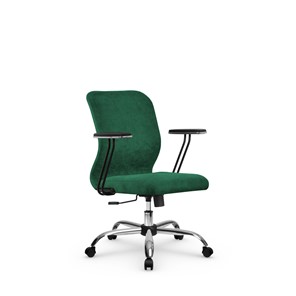 Кресло компьютерное SU-Mr-4/подл.110/осн.003 зеленый в Элисте