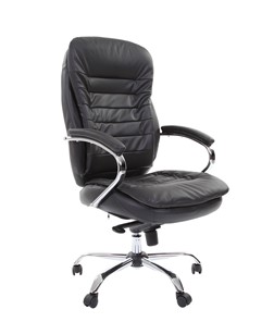 Кресло офисное CHAIRMAN 795 кожа, цвет черный в Элисте