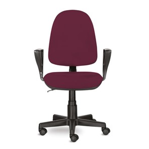 Офисное кресло Brabix Prestige Ergo MG-311 (регулируемая эргономичная спинка, ткань, бордовое) в Элисте