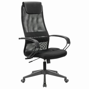 Офисное кресло Brabix Premium Stalker EX-608 PL (ткань-сетка/кожзам, черное) в Элисте