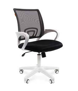 Кресло компьютерное CHAIRMAN 696 white, черный в Элисте