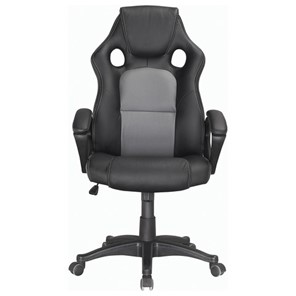Кресло офисное Brabix Rider Plus EX-544 КОМФОРТ (экокожа, черное/серое) в Элисте