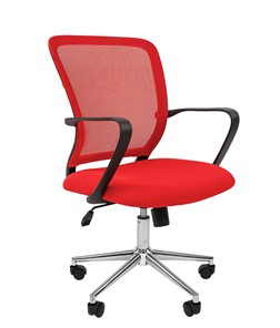 Кресло офисное CHAIRMAN 698 CHROME new Сетка TW-69 (красный) в Элисте