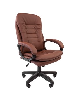 Кресло компьютерное CHAIRMAN 795 LT, экокожа, цвет коричневый в Элисте