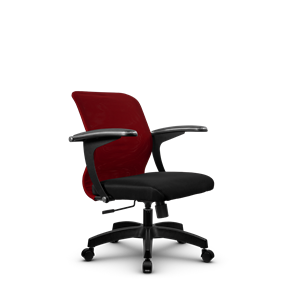 Компьютерное кресло SU-M-4/подл.160/осн.001, Бордовый/Черный в Элисте